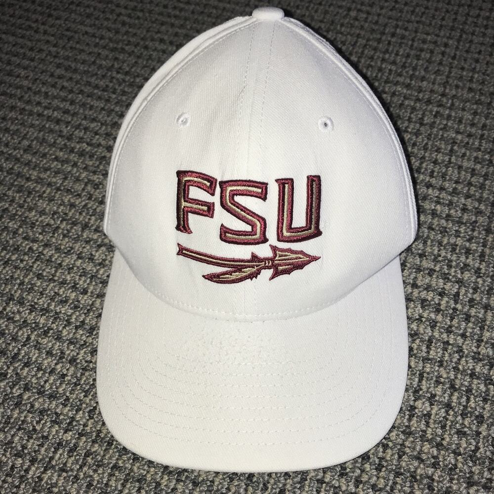 Nike Classic99 Dri-Fit Florida State‎ Noles White Stretch Fit Hat Cap Size M/L